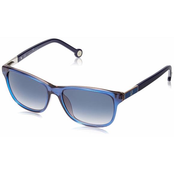 Carolina Herrera Women's Square Blue Gradient Sunglasses - Picture 1 of 2